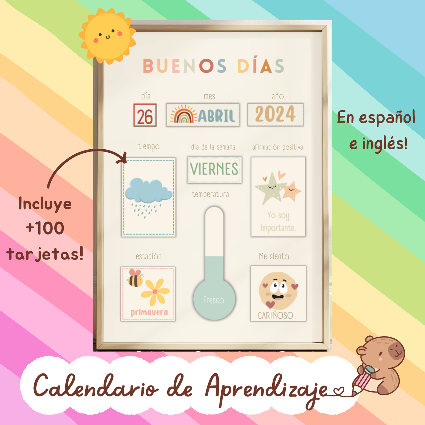 Calendario giornaliero interattivo