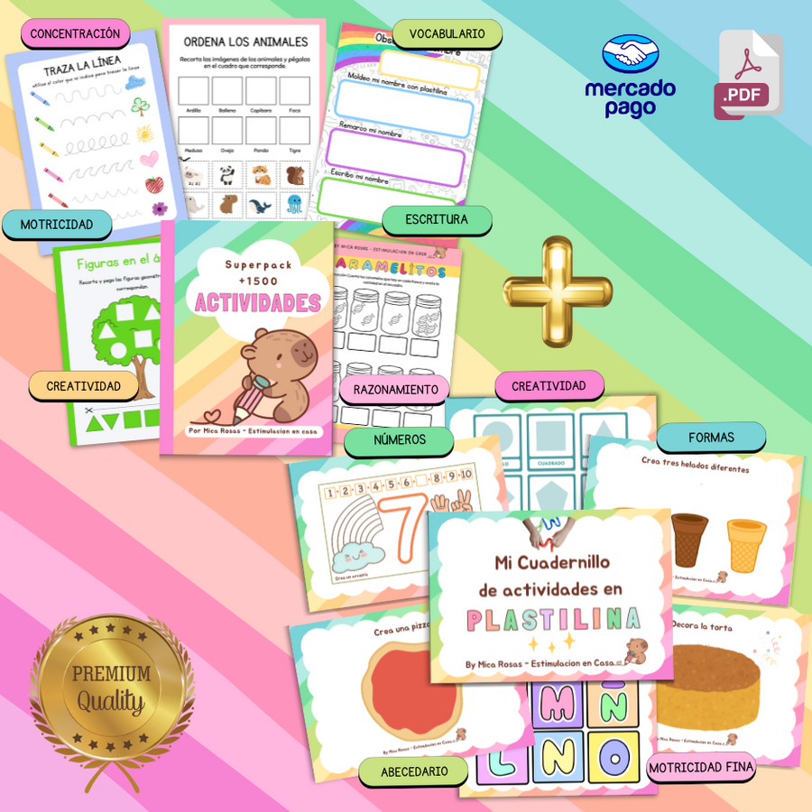 📚Risorse per giochi pedagogici + stimolazione 🌈 (Opzione 2)